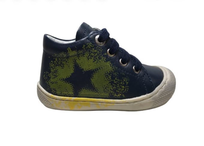 Naturino veter gele ster lederen schoenen Bits Navy mt 26