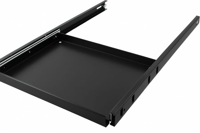 Danicom 1U - 19 inch uitschuifbaar legbord - voor 1000mm diepe serverkasten - serverbehuizing - serverrack