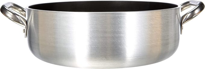 Aluminium Steelpan met Handgrepen Zilver 28 cm