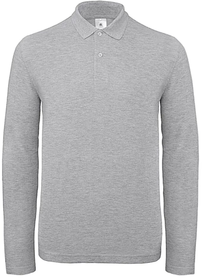 Polo met lange mouwen B&C ID.001 LSL