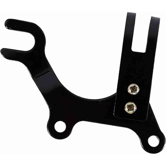 Support Adaptateur de Frein à Disque Réglable pour Vélo avec Collier de Tige de Selle de Vélo Adaptateur de Montage pour Cadre black