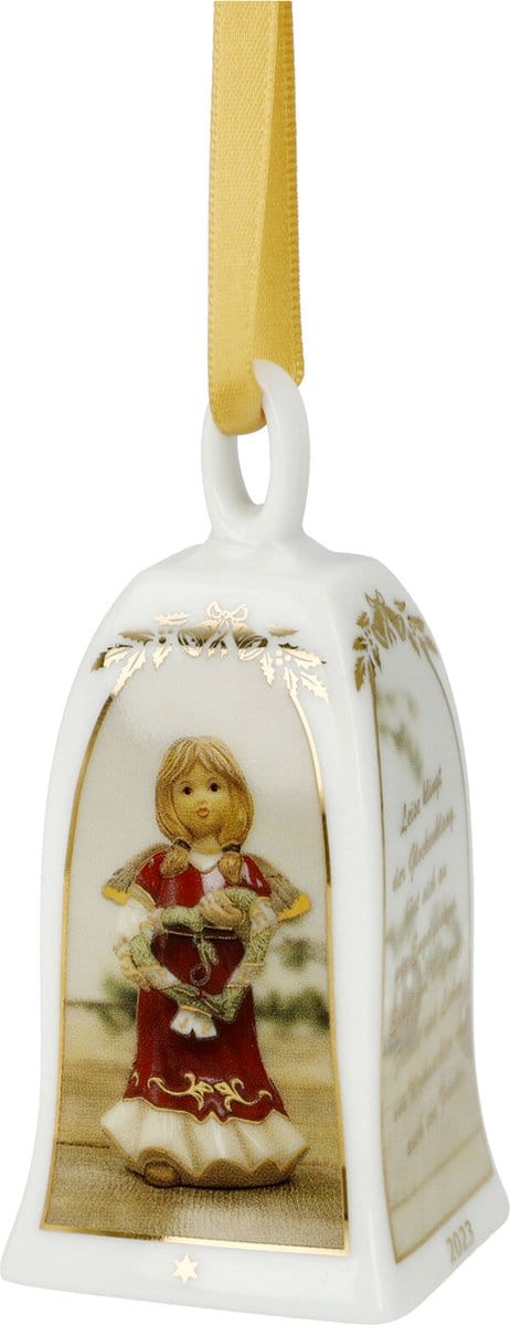 Goebel - Kerst | Decoratief beeld / figuur Jaarklok 2023 | Porselein - 7cm