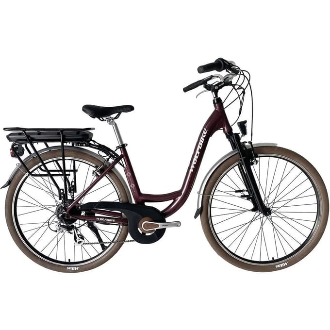 Stadsfiets met elektrische ondersteuning Wolfbike Radaway R28
