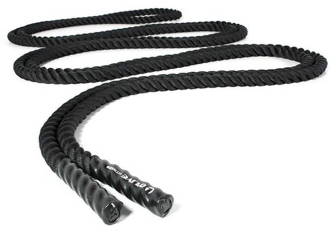 Olive Battle With Nylon Cover 9 M Battling Ropes Zwart 9 kg