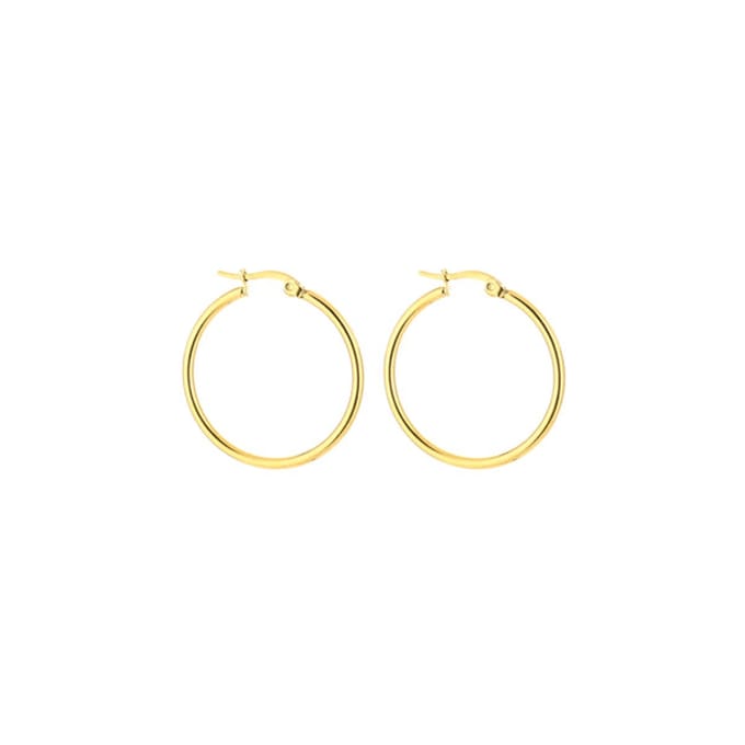 Michelle Bijou - Oorbellen Ringen - 3 cm - Goud