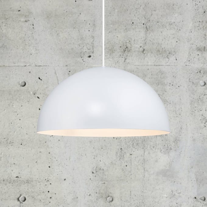 Nordlux Hanglamp Ellen 40 met metalen kap, wit