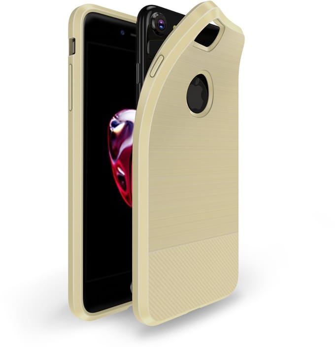 Apple iPhone 7 | 8 | SE 2020/2022 TPU Hoesje Geborsteld Goud
