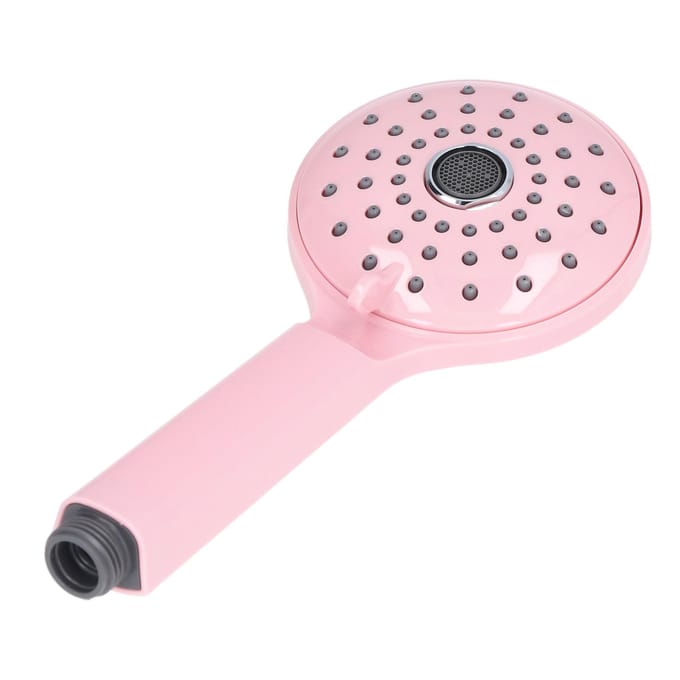 Drukdouchekop ABS Handheld Twee standen Hogedrukdouchesproeier Voorkomt spatten kersenroze kleur