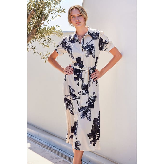 Patroon Midi Shirtjurk