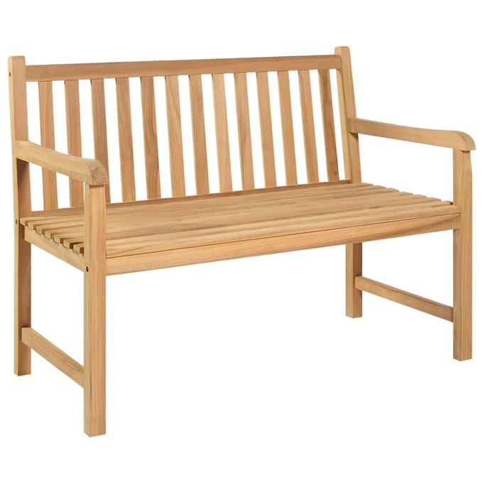 vidaXL - Tuinbank - 114 - cm - massief - teakhout