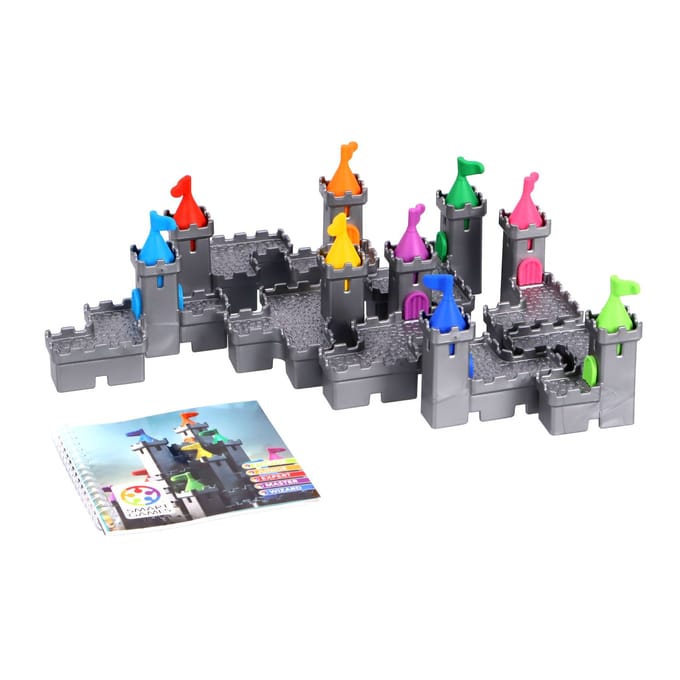 SmartGames Tower Stacks - 3D Logisch Denkspel - 80 Opdrachten - Ruimtelijk inzicht - Solospel - Vanaf 7 Jaar