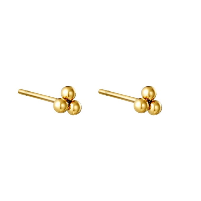 Oorbellen Triple Bullet - Yehwang - Studs - One size - Goud