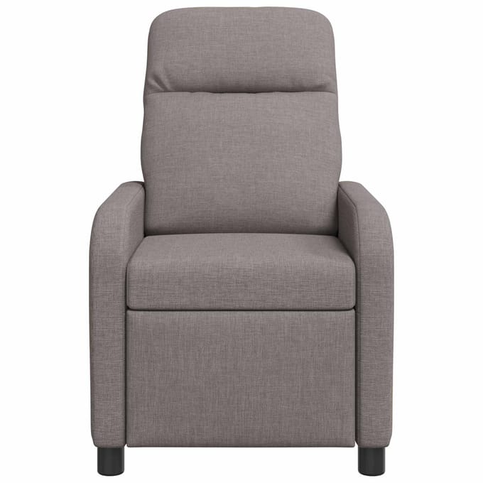 vidaXL - Recliner - Taupe - Stof