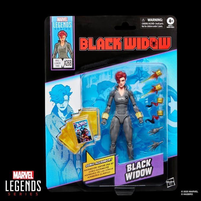 Hasbro Marvel Legends Series Black Widow, X-Men and Avengers Comics-Inspired Action Figure