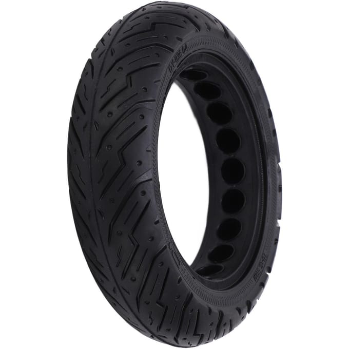 Pneus pleins 10x2.50 Pneu anti-explosion nid d'abeille interne pour trottinettes électriques Ninebot MAX G30 black