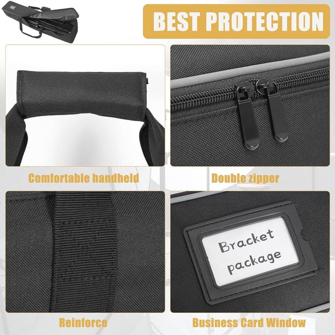 Multifunctionele Heavy Duty Statieftas 93 x 18 x 18 cm voor Verlichting, Luidsprekers, Camera's en Microfoonstandaards