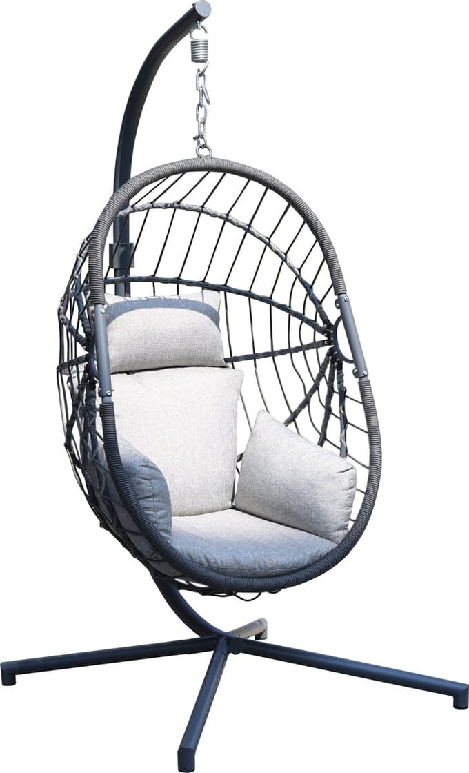 Sens-Line - Lisa hangstoel - Metaal - 103cm - Zwart
