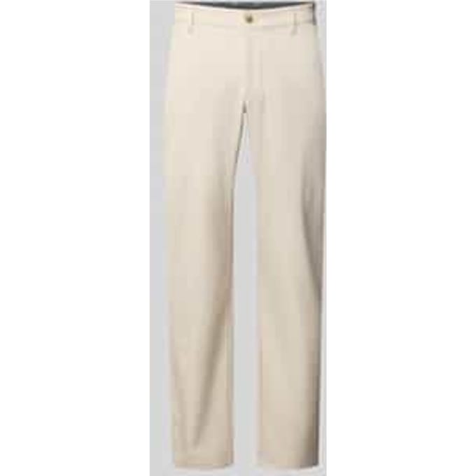 Regular fit stoffen broek met Franse Steekzakken