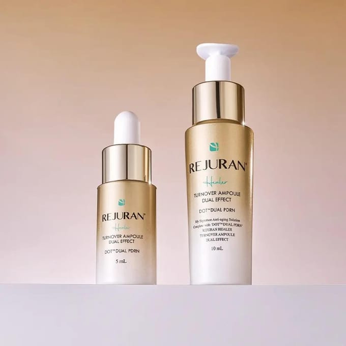 REJURAN Turnover Ampoule Dubbel Effect Huidvernieuwingsserum 10ml Dubbele Set (+Ampul 8ml) beige