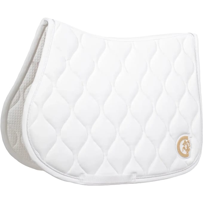 Kentucky Horsewear - Zadeldoek wave 3D jumping wit
