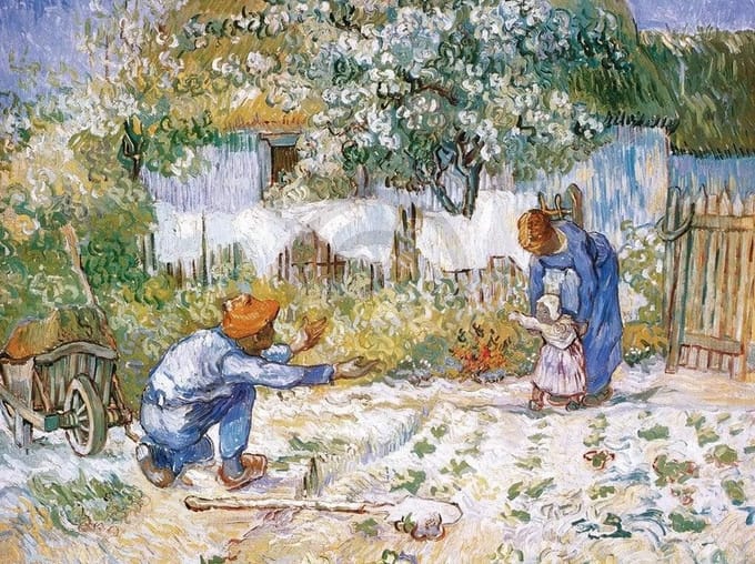 Kunstdruk Vincent Van Gogh - Primi passi 80x60cm