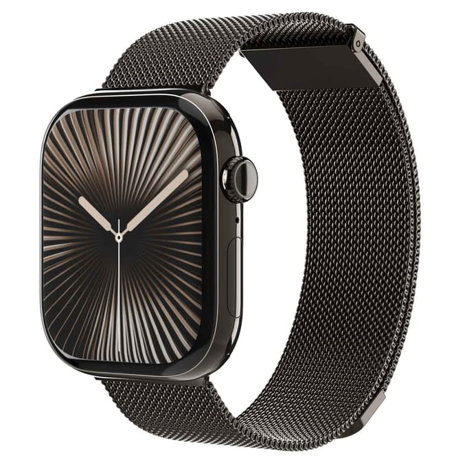 Vonmählen Milanese Loop 2 bandje voor de Apple Watch | 44/45/46/49 mm - Granite Gray