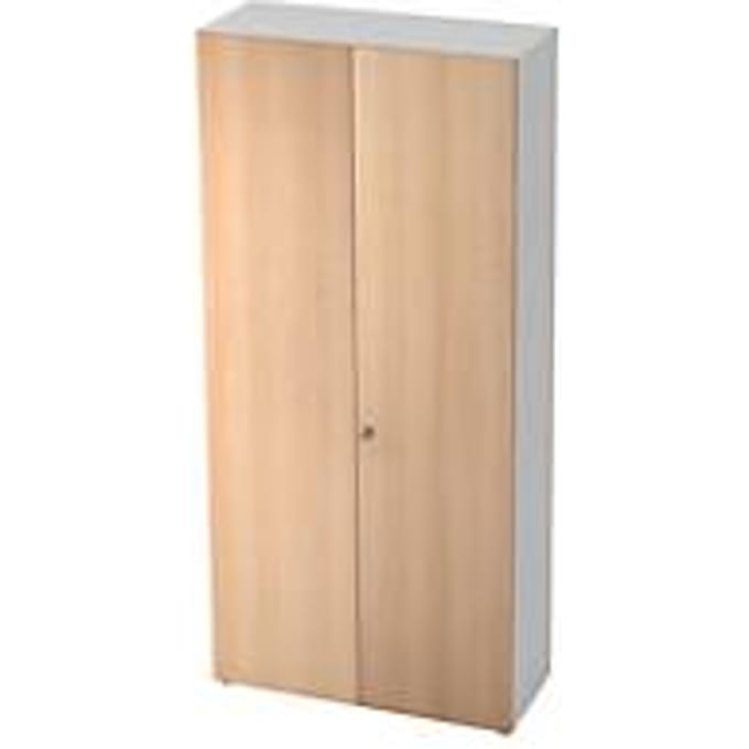 Archiefkast TOPAS LINE, 6 ordnerhoogten, B 1000 mm, wit/eiken