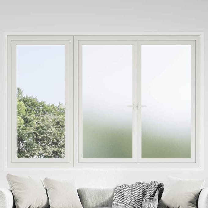 vidaXL - Raamfolies - mat - PVC - wit