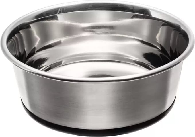Voerbak Roestvrij Staal (RVS) 1.100 ml, Ø: 17 cm
