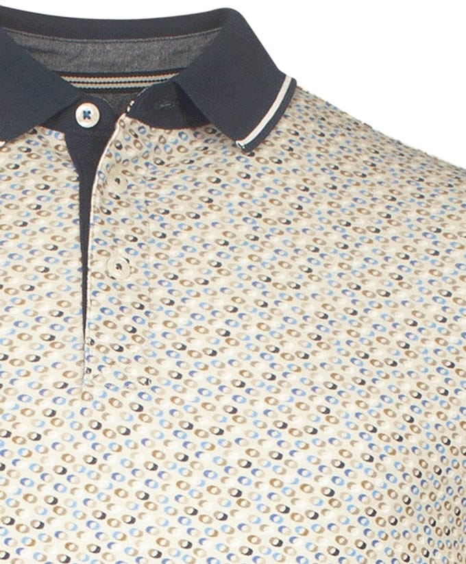 Baileys poloshirt korte mouw beige