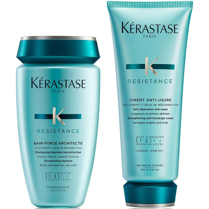 Kérastase Résistance Bain Force Architecte - Herstellende Shampoo - Voor Beschadigd & Verzwakt haar - 250ml