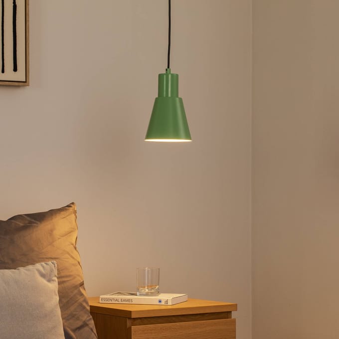 Opviq Hanglamp Konikkem, mintgroen, metaal, Ø 14 cm, E27