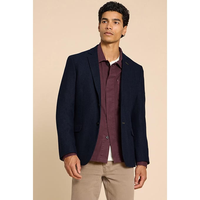 White Stuff Heath Blazer Dark Navy Maat: 44 | Blazers Outlet | Heren | Blauw
