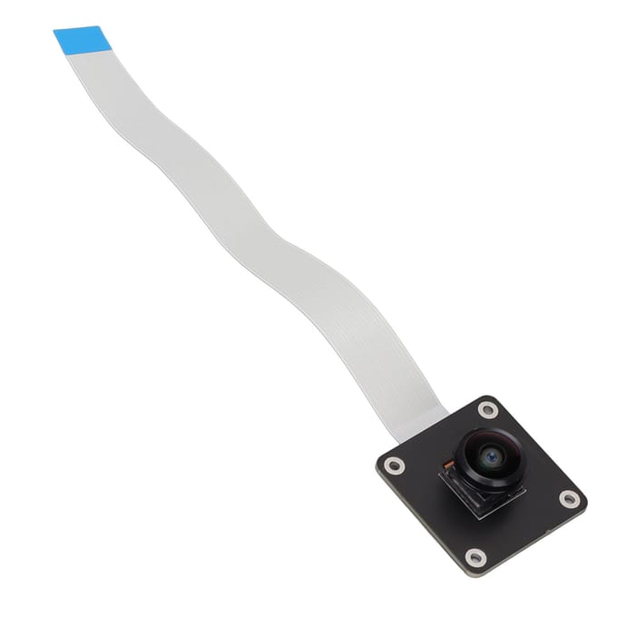 Waveshare Camera Module IMX378‑190 190 Graden Groothoek 12.3MP Fisheye Lens Camera Module voor RPi white
