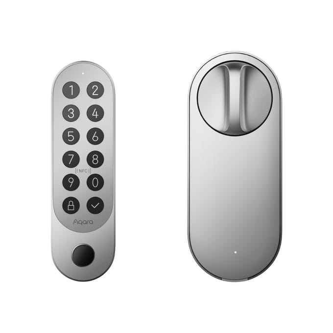 Aqara Smart Lock U200 Kit - Zilver - Slim Deurslot - Vingerafdruk & Pincode - Apple Home Key - Bluetooth & Matter