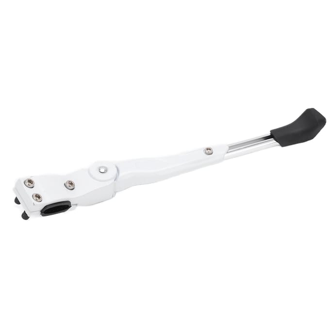 Béquille de vélo réglable en alliage d'aluminium pour VTT et vélo de route, blanche white