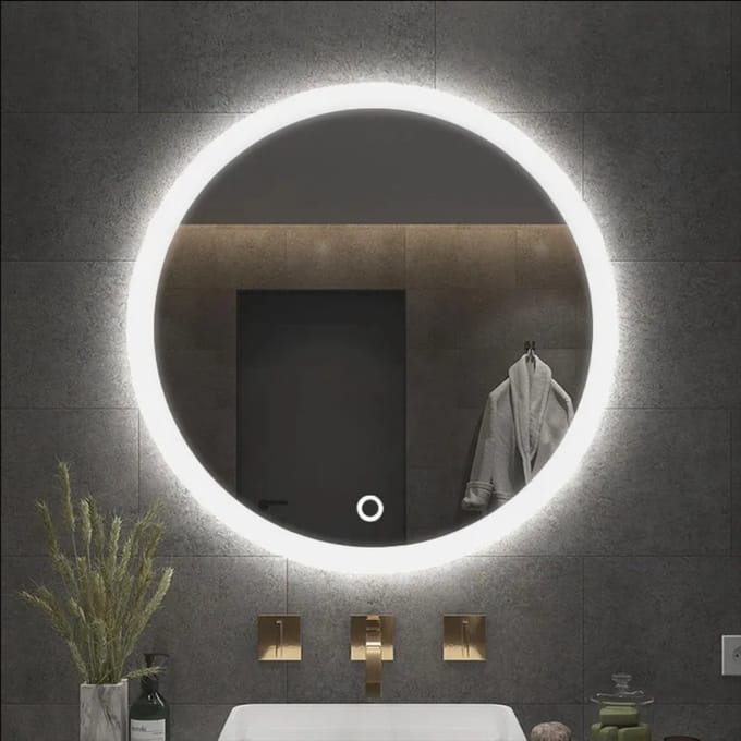 Rea Led Ffj Badkamerspiegel Wit 70Cm