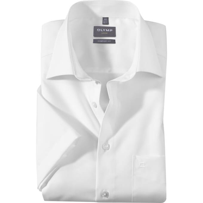 OLYMP Luxor Overhemd, Comfort Fit, New Kent, Wit