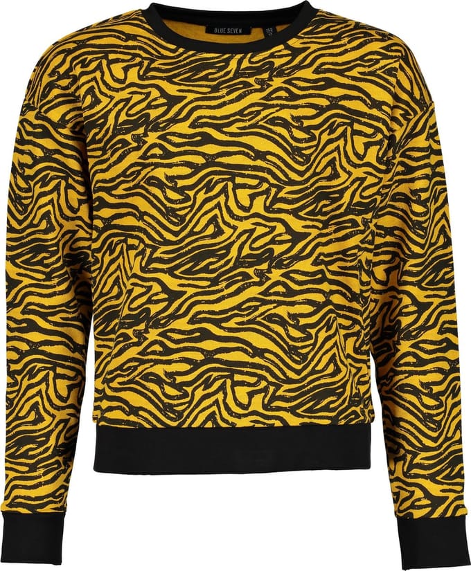 Blue Seven Meisjes Sweater - okergeel - Maat 164