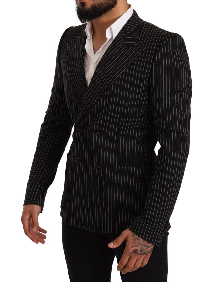 Dubbelzijdig gestreepte blazer