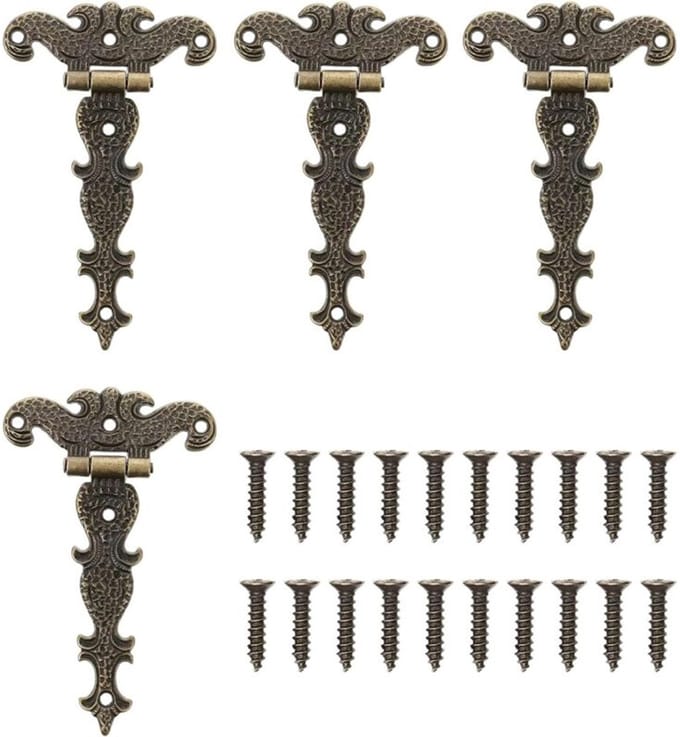 antieke bronzen T-vormige scharnieren