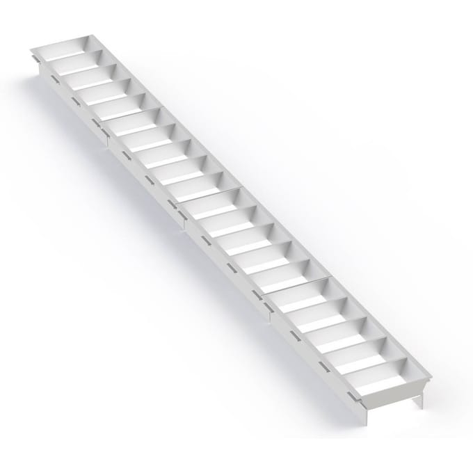 The Light Group SLC lamellenrooster Click, wit, lengte 56 cm, kunststof