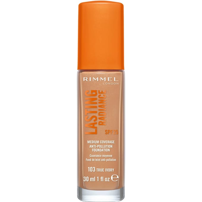 Rimmel Lasting Radiance Foundation SPF 25 103 True Ivory 30 ml