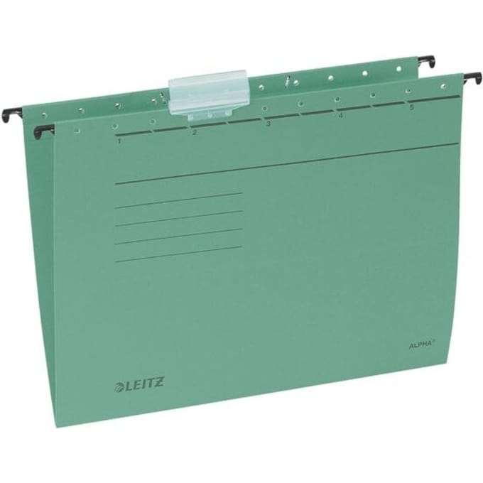 Leitz Alpha A4 Kartonnen Hangmappen 2 stuks - Groen