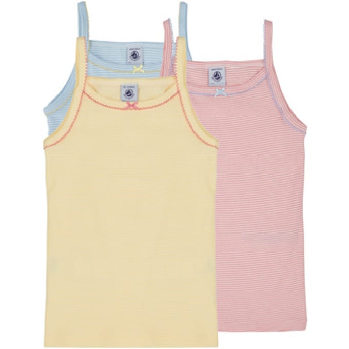 Petit Bateau  Top 3 CHEMISES BRETELLES
