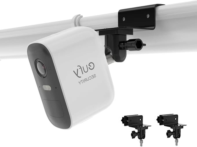 Camera Houder - Bevestigingsbeugel - Beveiligingscamera Plaatsen - Verstelbare Hoek - 2 Stuks - Zwart