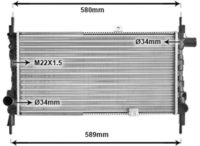 Van Wezel - RADIATOR VOOR OPEL CORSA A 1982-1993 1302026