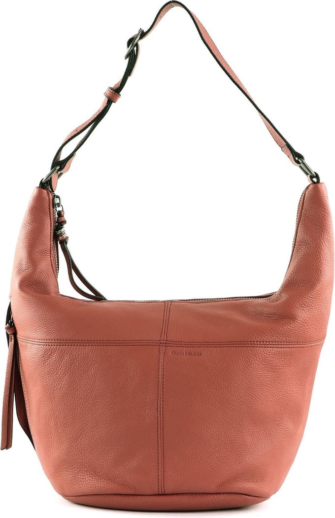 FREDsBRUDER Leren Schoudertas Pruvia Bucket Shoulderbag Light Rust Terracotta