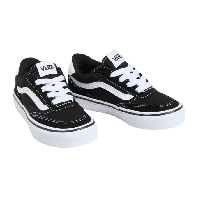 Vans Brooklyn LS SUEDE/CANVAS BLACK/WHITE Unisex Sneakers - BLACK/WHITE