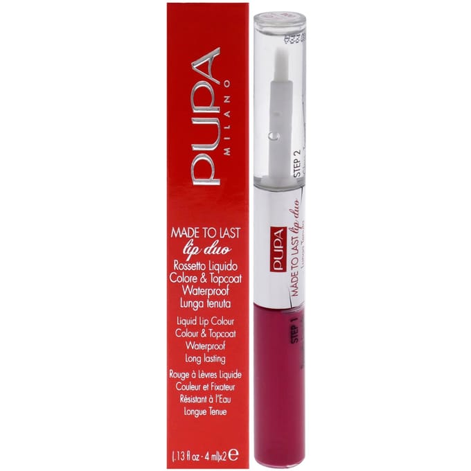 Made To Last Lip Duo Liquid Lipstick 004 Geranium Fuchsia 8 ml – Liquid Lipstick, Long-Lasting, For Women, Geranium Fuchsia, Suitable For Daily Wear
